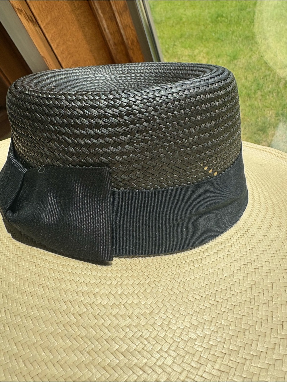 Toucan Collection Straw Hat with Black Bow Band AMAZING!!! - Picture 4 of 13